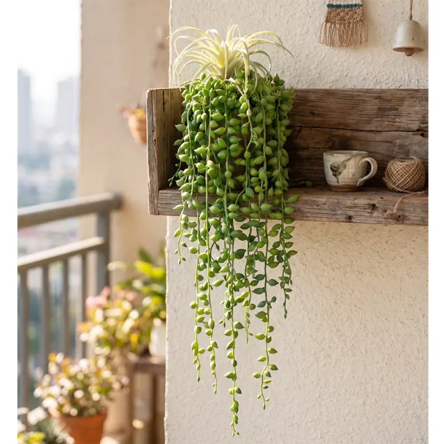 【HUGO DECO 榆果傢飾】綠之蔓藤蔓植栽(擬真植栽/垂墜植栽/藤蔓/居家佈置/綠化)