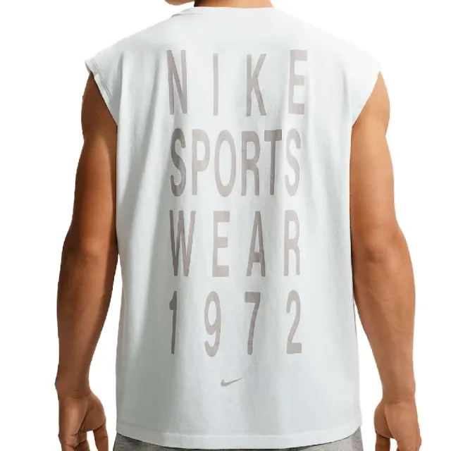 【NIKE 耐吉】AAS M NSW TEE LSE SLVLS WASH 無袖短T 男款 白色 IM3820-101