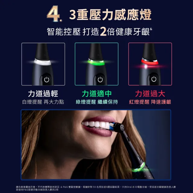 【Oral-B 歐樂B】iO10 微磁電動牙刷-黑