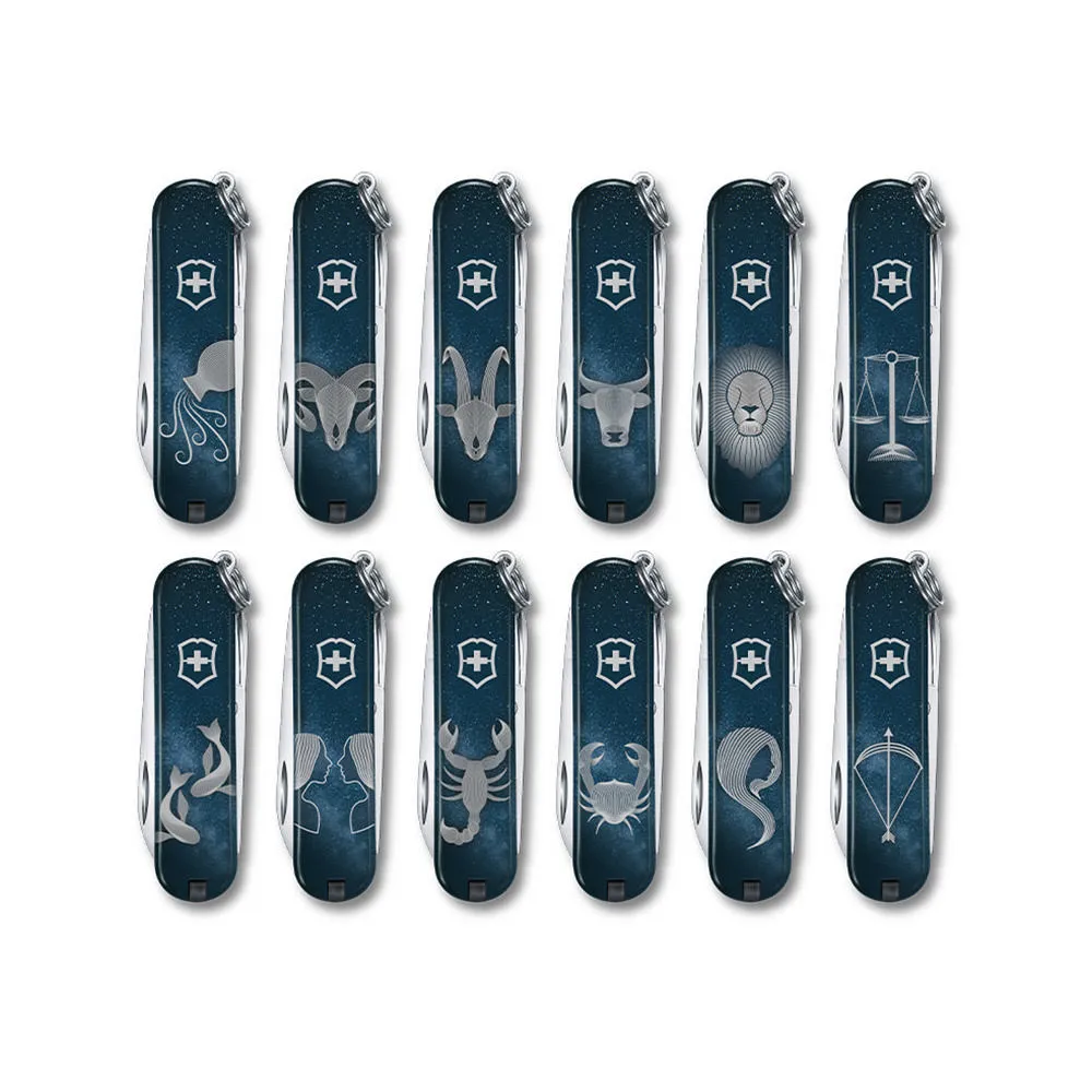 【VICTORINOX 瑞士維氏】瑞士刀 Classic SD 12星座 58mm/7用 0.6223