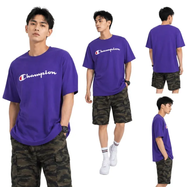 【Champion】冠軍 純棉 5.2盎司薄款 LOGO 短袖 T恤 上衣 短T CLASSIC GRAPHIC TEE SCRIPT(請留意尺碼數據)