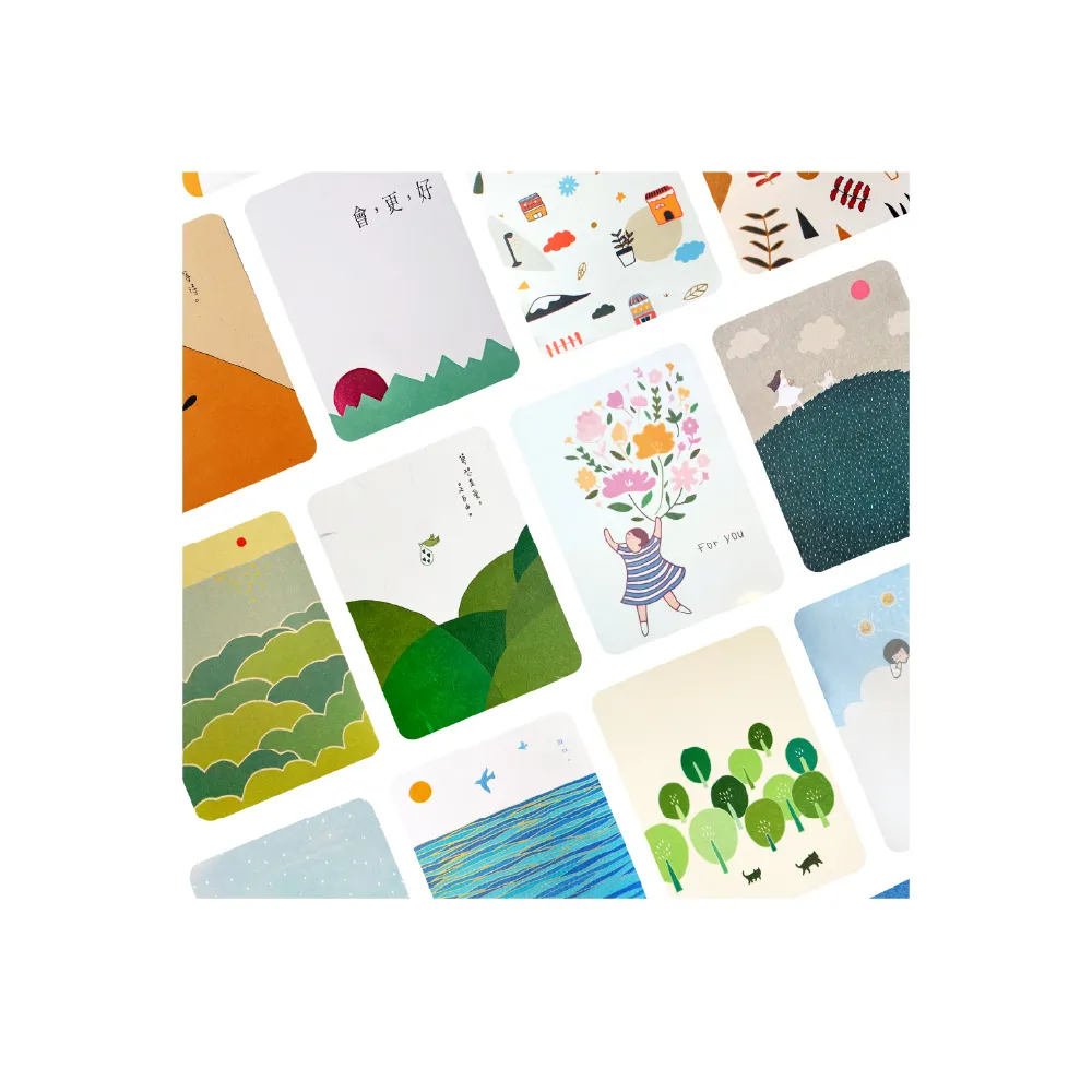 【CLEAN 克林】插畫明信片(Kerkerland 雙面明信片 明信片 文創 文青 畢業卡 生日卡片 祝賀卡 慶生卡片)