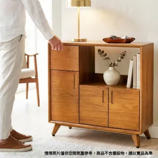 【Mahogany 瑪荷尼家具】免組裝 85X33X78  丹麥功能櫃MYR-B  全原木桃花心木   功能櫃   M1-AT34-9