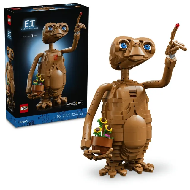 【LEGO 樂高】Ideas 21370 E.T. the Extra-Terrestrial(外星人模型 居家擺設 禮物 玩具)