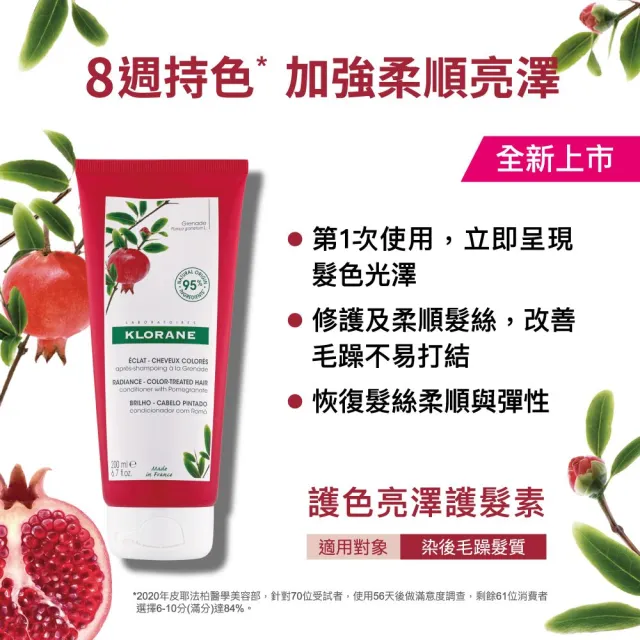 【KLORANE 蔻蘿蘭】官方直營 任選2入植萃護髮素/髮膜(養髮/護色/修護/舒敏/保濕)
