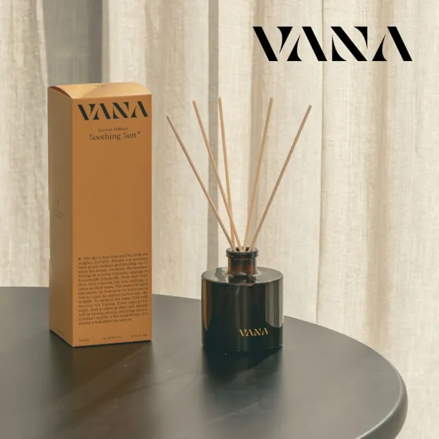 【VANA】瑞典純淨擴香瓶200ML – 光之季節｜清爽檸檬調｜無酒精安心使用｜居家清新香氛｜瑞典直送