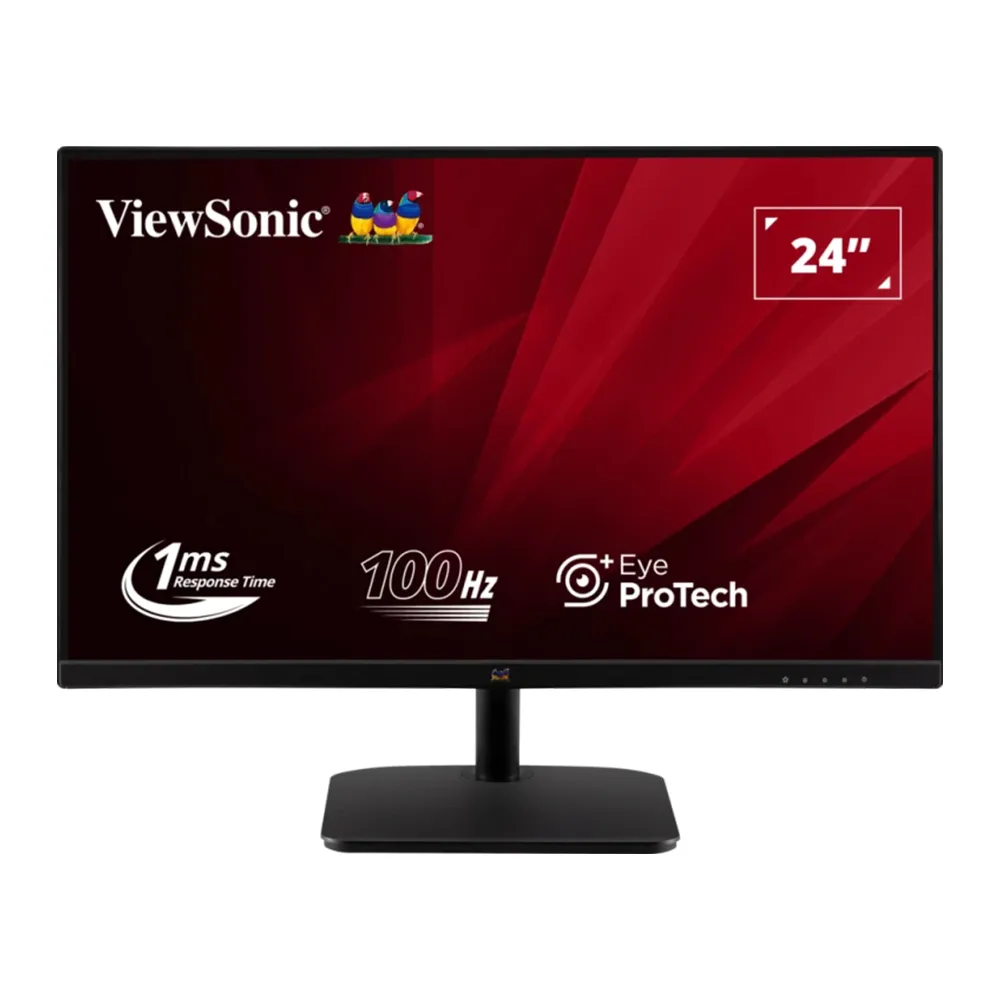 【ViewSonic 優派】2入組★VA242-MH 24型 IPS FHD 100Hz窄邊框螢幕(HDMI/VGA/零閃屏/窄邊框/抗藍光/1ms)