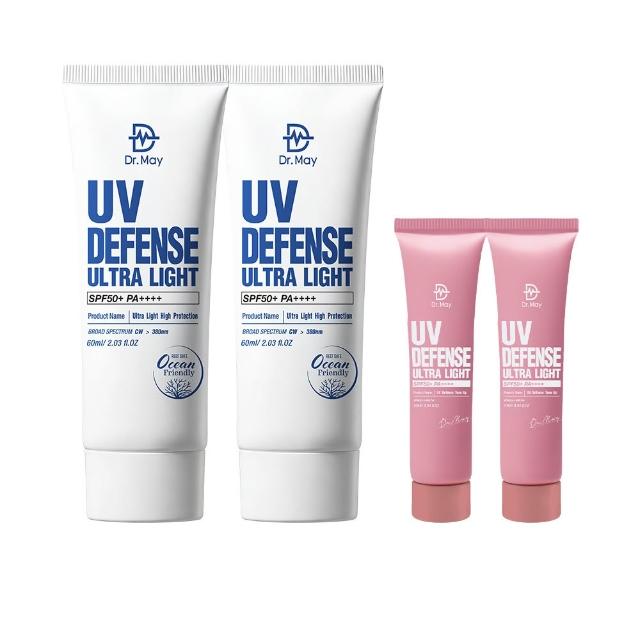 【Dr. May 美博士】專業隔離高效防曬乳 SPF50+PA++++60ml 二入組(海洋友善 戶外防水 身體適用)