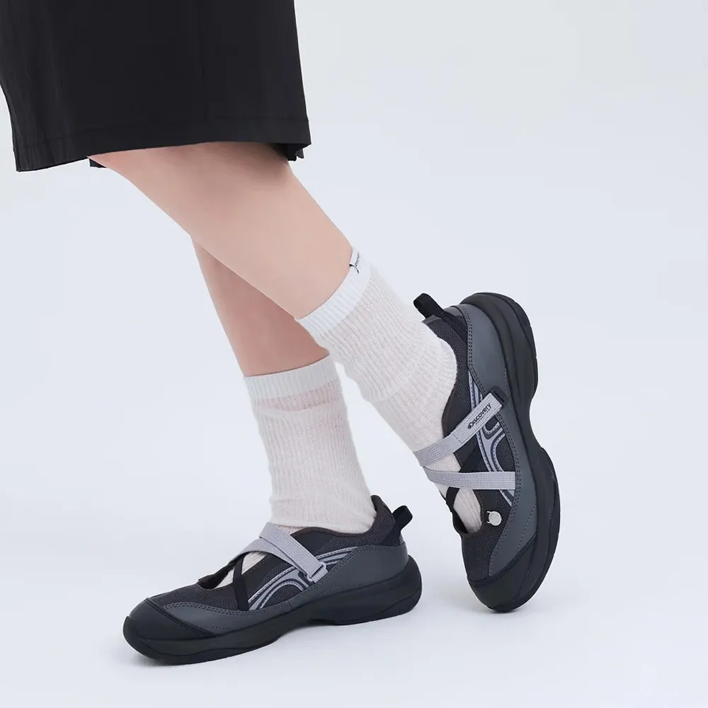 【Discovery Expedition】Wave Strap 瑪莉珍鞋 涼鞋 休閒鞋 (DXSH7336N-BKS)