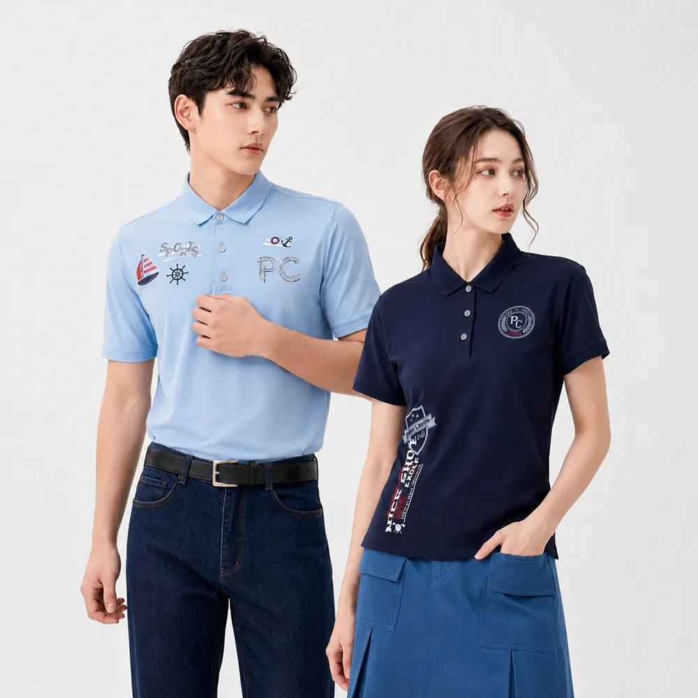 【pierre cardin 皮爾卡登】網路獨家 男女款 機能舒爽吸濕排汗短袖POLO衫(多色任選)