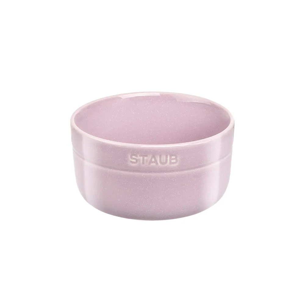 【STAUB】圓形陶瓷餐碗12cm-日暮粉/500ml(德國雙人牌集團官方直營)