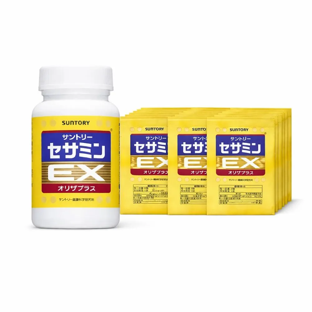 【Suntory 三得利】芝麻明EX 90日份(30日份x1罐+隨身包60包)共270顆(_原廠購入有防偽標籤)_芝麻素)
