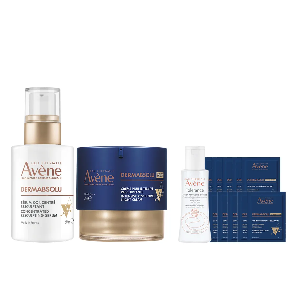 【Avene 雅漾】官方直營 極致彈潤PRO肌密白金雙星組(精華霜40ml+精萃30ml)