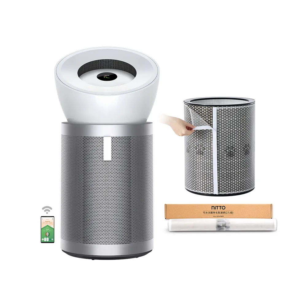 【dyson 戴森】BP02 Purifier Big+Quiet 強效極靜抗敏空氣清淨機(白色及柔霧銀 適用30坪)