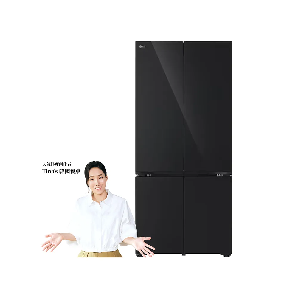 【LG 樂金】家電快配619公升一級 智慧變頻四門冰箱(GV-NB61BG)