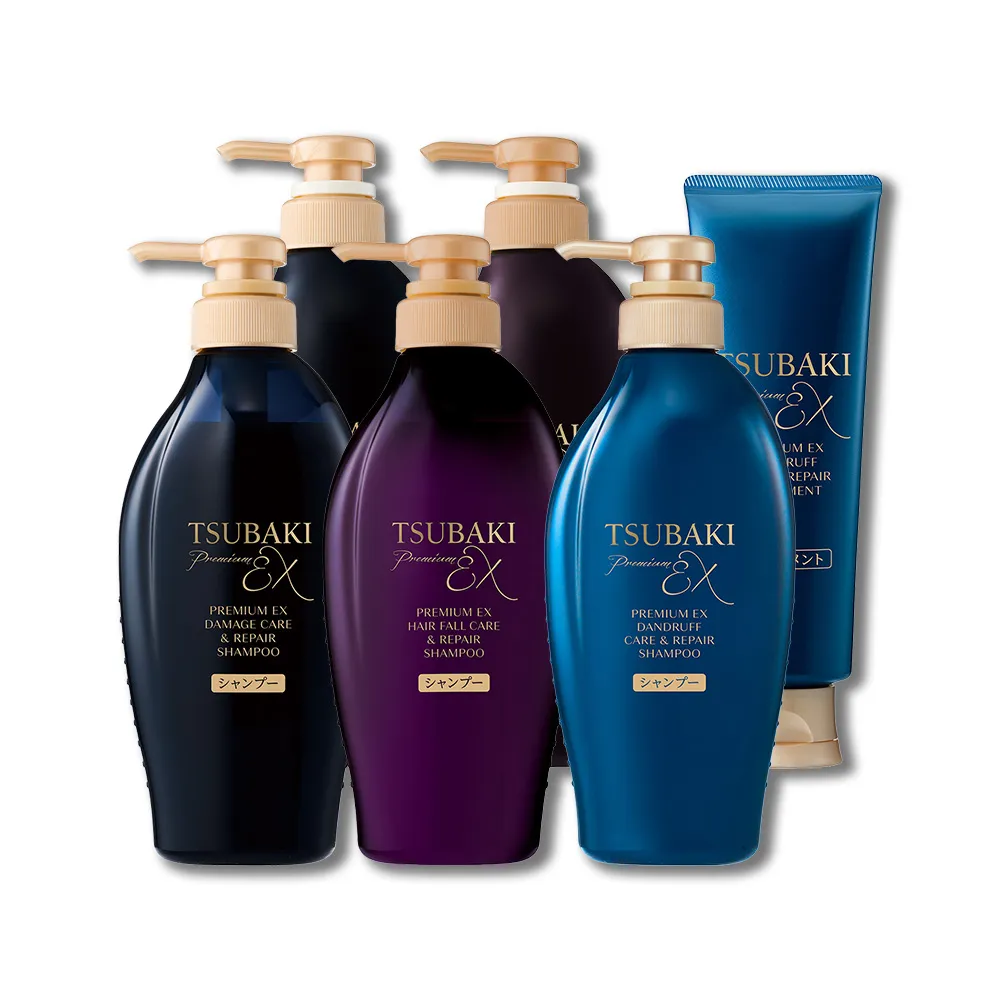 【TSUBAKI 思波綺】New髮研洗髮/護髮 450ml(防斷紫瓶/修護黑瓶/抗屑藍瓶)