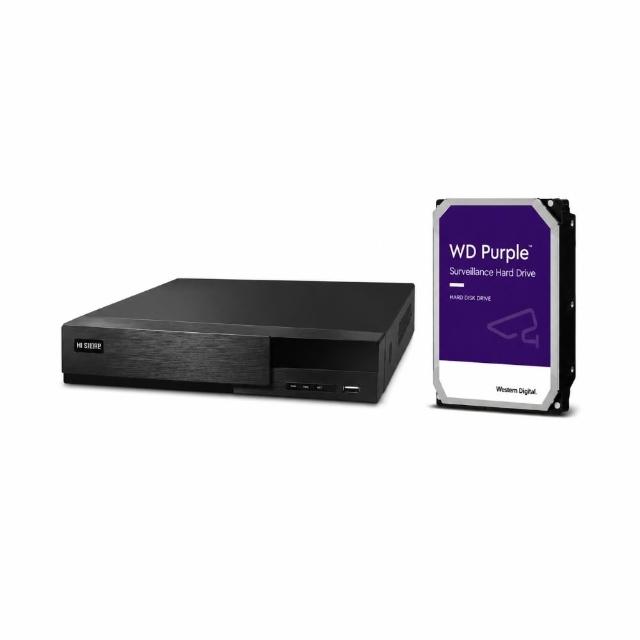 【HI SHARP 昇銳電子】HS-HU4311 4路 同軸帶聲 DVR 多合一錄影主機+安裝WD紫標監控硬碟2TB