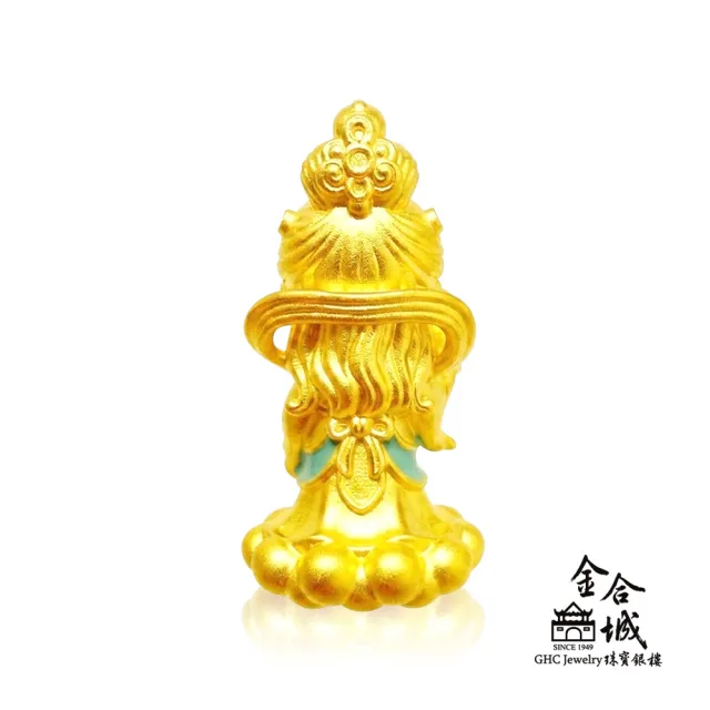 【金合城】神明系列金飾-王母娘娘黃金擺件 MNA0018(金重約0.67錢)