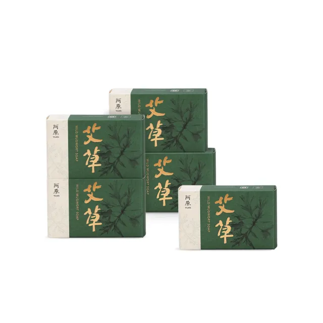 【阿原】momo獨家★艾草皂100gx5入(手工皂.修護淨化.香茅精油.潔膚)
