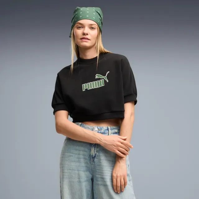 【PUMA】短袖上衣 女 ESS No.1 Logo 黑 63664501