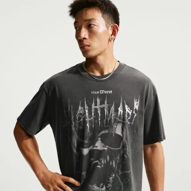 【NIKE 耐吉】短袖上衣 男 速乾 AS JM M NK TEE LSE OG NIGHTMAR 黑綠 IM5067-010