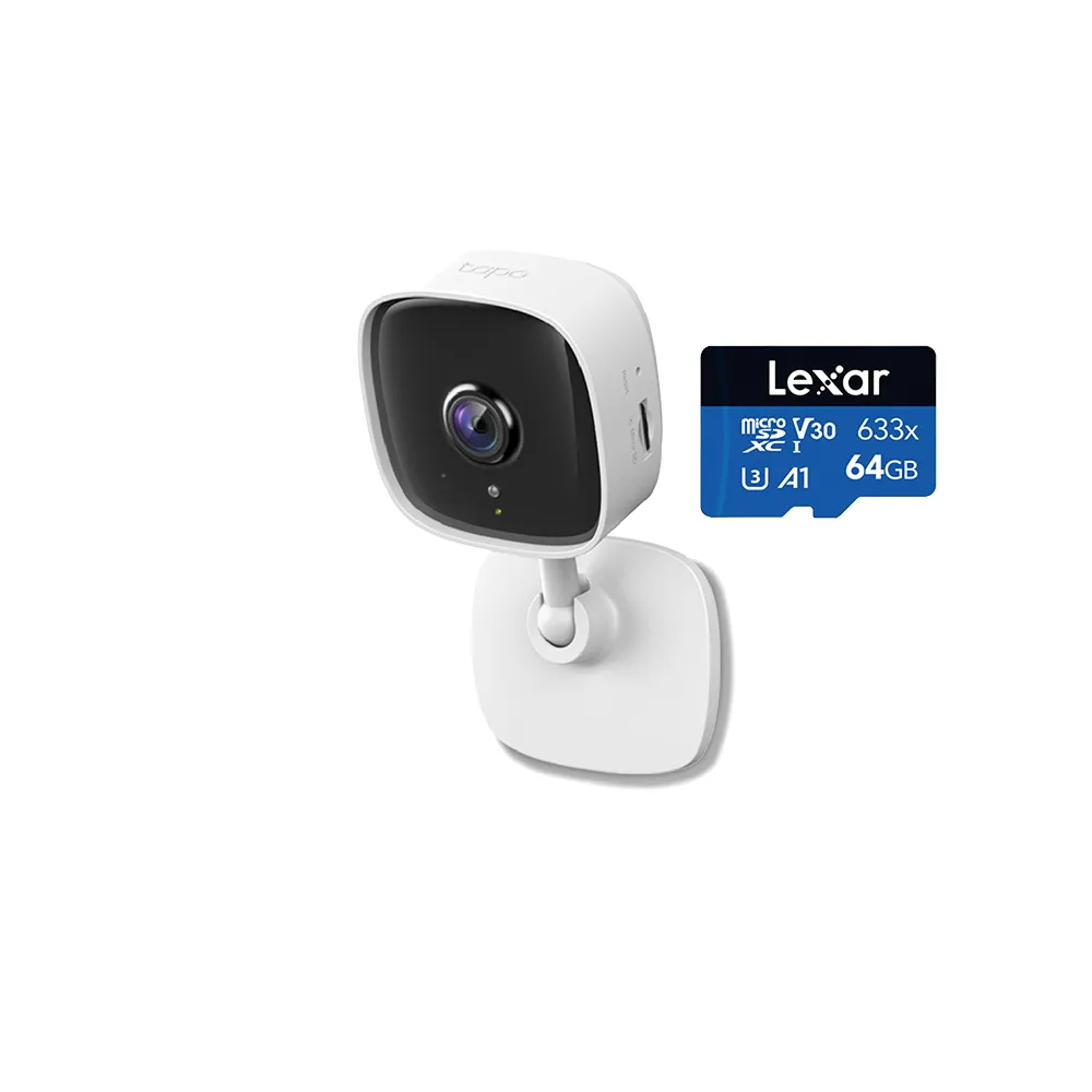 (64G記憶卡組)【TP-Link】Tapo C110 2K 300萬畫素WiFi無線網路攝影機/監視器 IP CAM