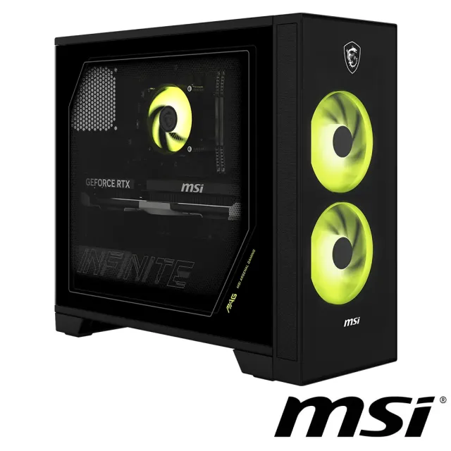 【MSI 微星】Ultra 7-265F RTX5060Ti-16G 電競電腦(Infinite S AI 2-015TW/32G/1TB SSD/W11H)