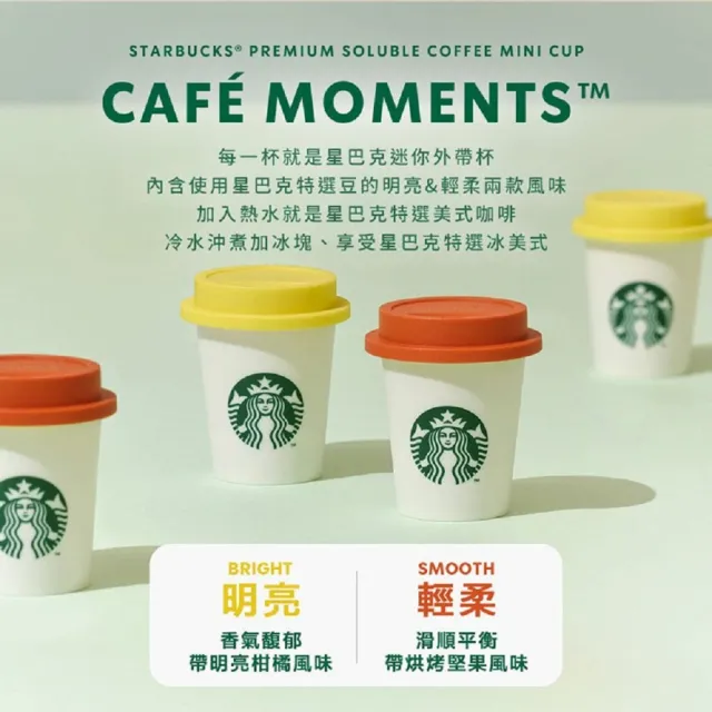【STARBUCKS 星巴克】特選隨星杯minicup咖啡分享組2盒(中秋/送禮/中元/momo獨家)