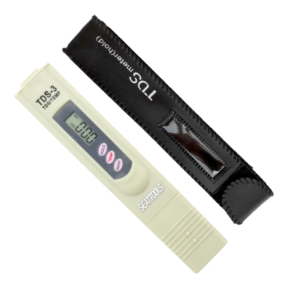 【職人工具】數位水質檢測儀 tds筆 ppm水質分析筆 飲用水測試185-TDS3+(驗水筆 淨水測試筆 附贈皮套)