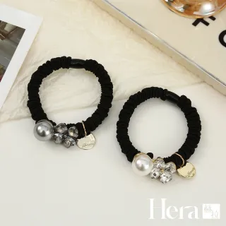 【HERA 赫拉】珍珠閃亮四瓣花高彈性髮圈兩入組 H115080302(珍珠 四瓣花 髮圈 兩入組)
