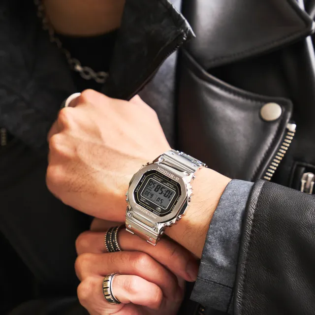 【CASIO 卡西歐】G-SHOCK 太陽能藍牙電波錶-7款可選 父親節 送禮(GMW-B5000D-1)