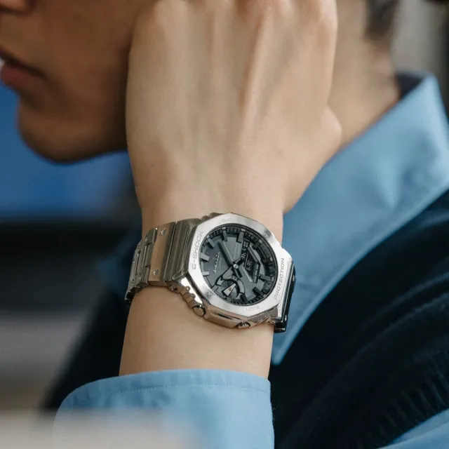 【CASIO 卡西歐】G-SHOCK 太陽能藍牙電波錶-7款可選 父親節 送禮(GMW-B5000D-1)