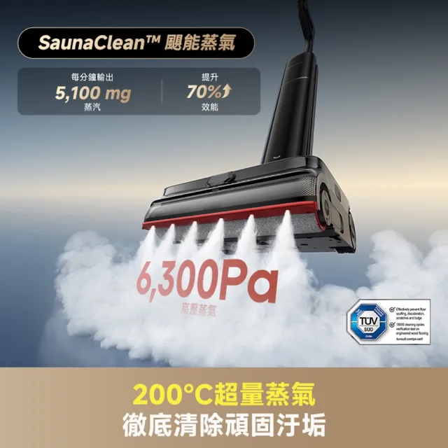 【Dreame 追覓科技】H16 Steam Max 超輕薄強效續航蒸氣洗地機(200°C蒸氣/高續航/零纏繞/輕薄機身)