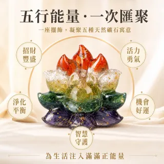 【天天水晶】五行配色九尾狐水晶鎮擺飾｜五行開運全功效｜招財好人緣守護愛情貴人避邪