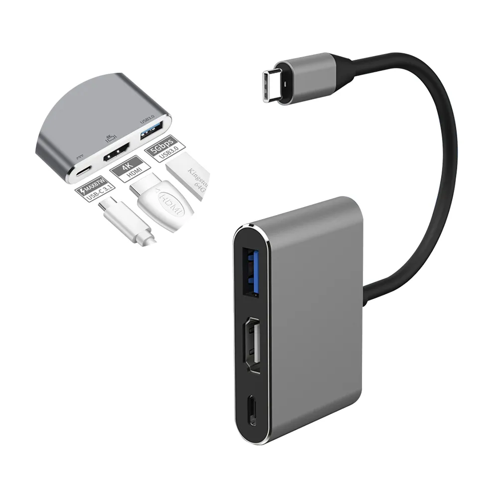 【YUNMI】父親節送禮 USB Type-C轉HDMI 數位影音轉接線