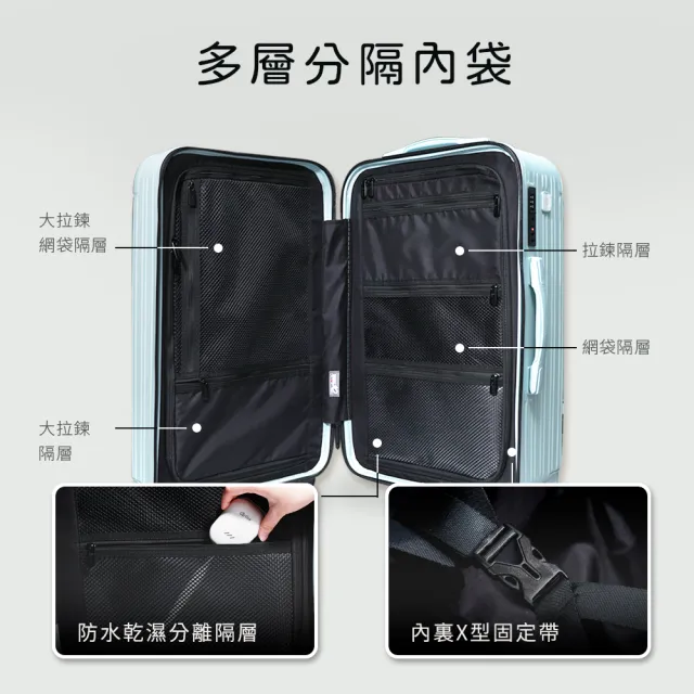 【Arlink】出國/國旅一箱搞定！26吋行李箱 3:7防爆拉鍊胖胖箱 (中型胖胖箱/抗摔/海關鎖)