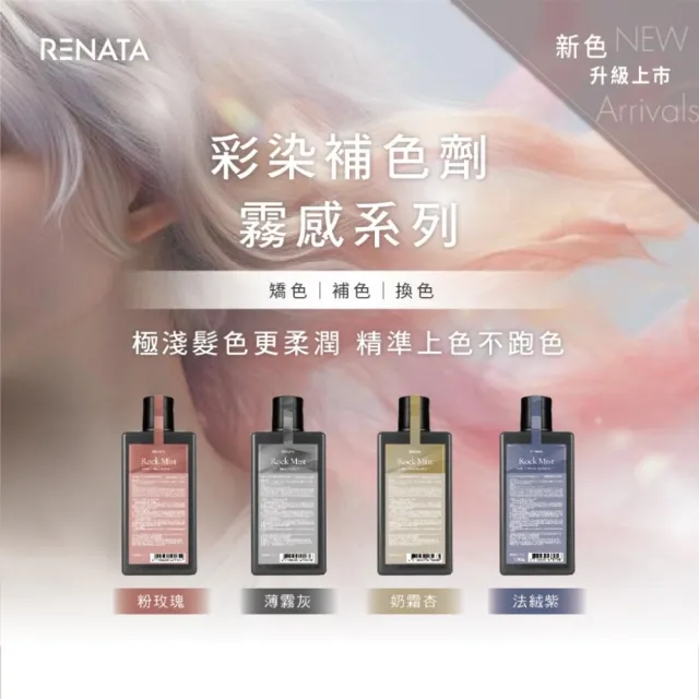 【RENATA 蕾娜塔】ROCK彩染補色劑250ml (官方直營 16色任選 漂染後補色 褪色髮矯色 補色洗 矯色洗)