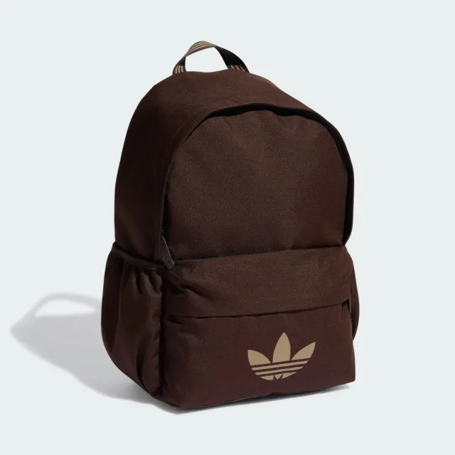 【adidas 愛迪達】後背包 運動包 書包 旅行包 大容量 三葉草 CL BACKPACK 咖啡 KQ6388(2907)