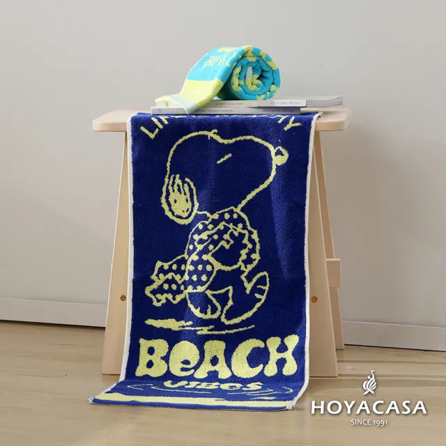 【HOYACASA  禾雅寢具】史努比聯名系列-純棉吸水毛巾-多款任選(2入) 速達