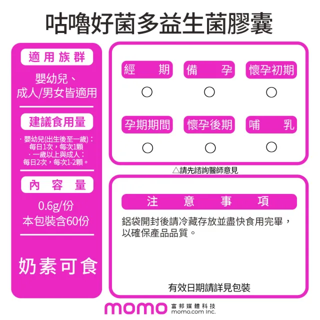 【景岳生技】咕嚕好菌多益生菌膠囊X2盒(60粒/盒+贈衛生紙1包)