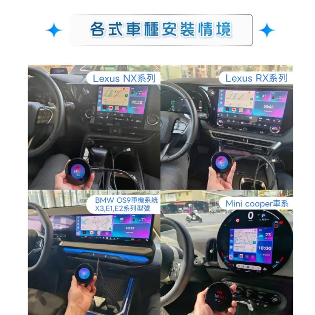 【ALC】官方旗艦館 X8 無線CarPlay 車用多媒體盒 (8G+128G) ｜4G LTE｜3年保固｜安卓車機機上盒