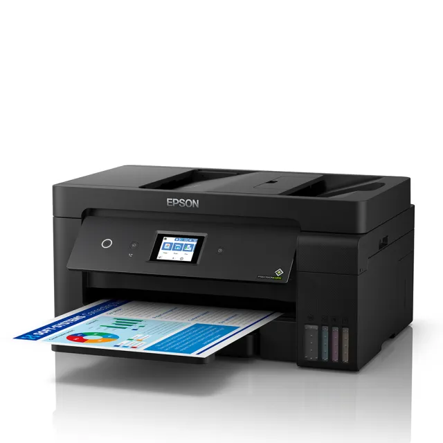 【EPSON】官方直營 L14150 A3+高速雙網WiFi智慧遙控連供複合機(滿版自動雙面列印/影印/掃描/傳真/黑墨防水)