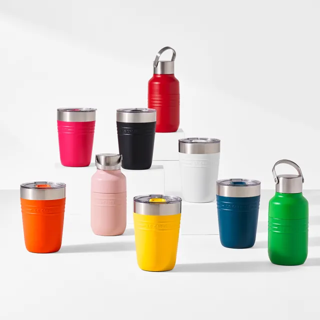 【Le Creuset】On The Go 系列保溫水壺250ml-無盒(10色選1)