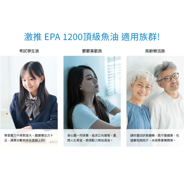 【大研生醫】EPA 1200 頂級魚油軟膠囊x8入(90粒/盒)