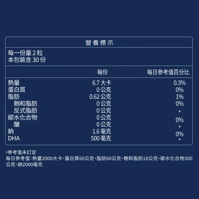 【大研生醫】日本大研頂級藻油軟膠囊3入組(共180粒).全素可食.80％高濃度DHA