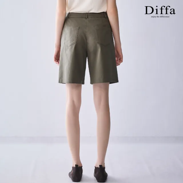 【Diffa】腰綁帶短褲-女