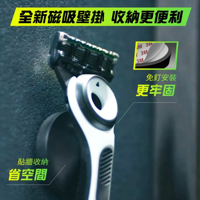 【Gillette 吉列】★新上市陳傑憲推薦★Labs 極光系列刮鬍刀 極光白(1刀架5刀頭)