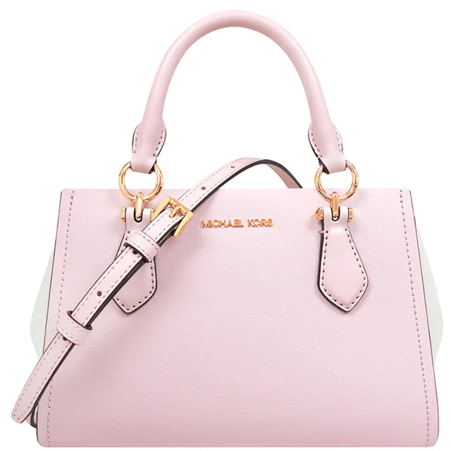 【Michael Kors】櫻花粉色手提/斜背兩用包