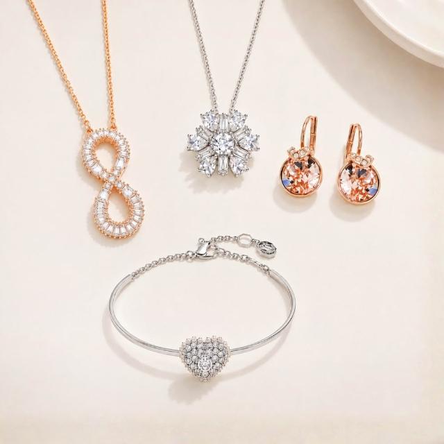 【SWAROVSKI 施華洛世奇】璀璨水晶項鍊/耳環/手鍊 (多款任選)｜七夕情人節 送禮