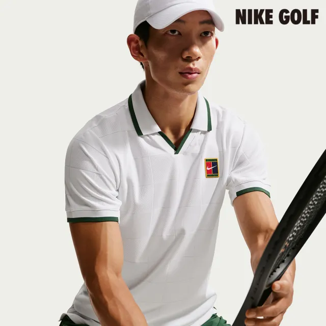 【NIKE GOLF】NikeCourt Slam 男款 Dri-FIT ADV 網球衫-白色(IB1025-100)